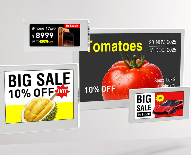 Custom Supermarket E Ink Digital Price Tag Cloud Management Electronic Shelf Label for Grocery Stores