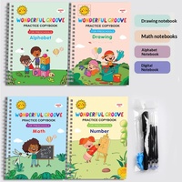 Cahiers d'écriture magiques, cahiers d'exercices d'écriture, stylo magique pour l'apprentissage de l'écriture, cahier réutilisable pour l'apprentissage des enfants