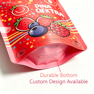 Custom Stand Up Pouch Food Packaging Bags With Zipper Top Digital Printing Laminated BOPP AL PE Resealable For Snacks - Product Image 5