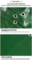 Bâche de protection pour camion en PVC imperméable, 500 g/m², 600 g/m², unie
