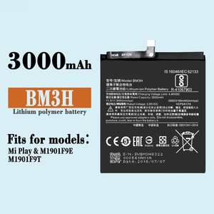 BP50 Mi Pad 6s Pro <span class=keywords><strong>Tablet</strong></span> cep telefonu kullanımı için büyük kapasiteli şarj edilebilir lityum pil stokta - Product Image 4