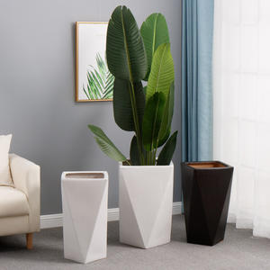 Pots de fleurs décoratifs d'intérieur pour jardin à domicile, pots en céramique bon marché, pots en céramique émaillés de grande taille - Product Image 1