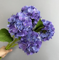 Fleur artificielle imprimée en 3D fleurs d'hortensia au toucher réel fleurs d'hortensia à tige unique pour la décoration intérieure