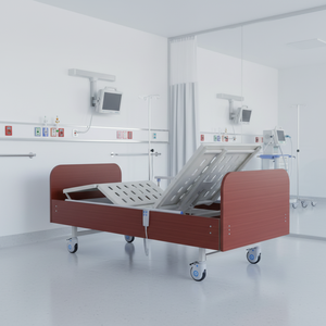 DH-3 электрическая портативная двуспальная кровать в стиле дома, прочная стальная кровать для домашнего ухода, электрическая функция для больничного использования - Product Image 2