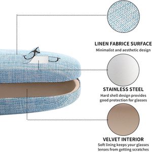 Logo d'impression de grande taille et lunettes de myopie dures surdimensionnées colorées lunettes de soleil boîte à lunettes étui à lunettes - Product Image 3