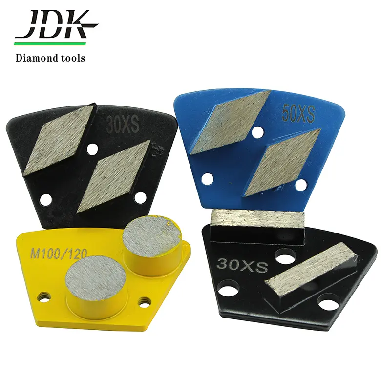 JDK Diamond Grinding Plate/Trapezoid Grinding pad /Head For Concrete Tools