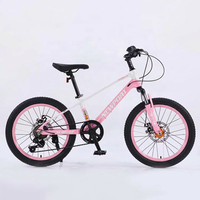 Vélos pour enfants de 13 ans, vélo de montagne en alliage de magnésium de 20 pouces, 7 vitesses, freins à disque, cadre entièrement antichoc, vélo pour filles