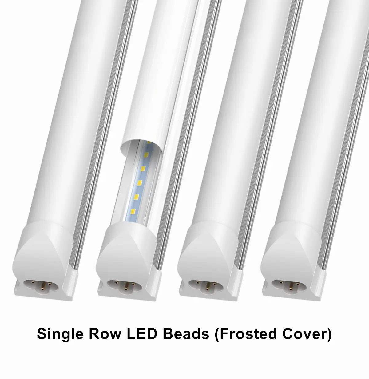JESLED LED Shop Light V-Shaped Aluminum 12W-90W 2ft 3ft 4ft 5ft 6ft 8ft T8 Integrated Tube Light Fixture 8ft linkable LED Lights