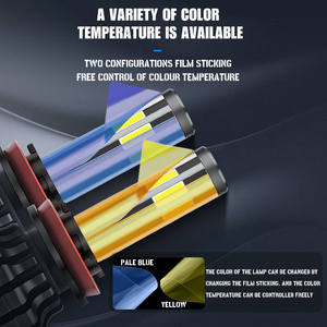 HAIZG-sistema de iluminación Led para coche, luces de 6 lados, H1, H4, H7, H11, 9005, 9006, 3 colores, accesorios - Product Image 2