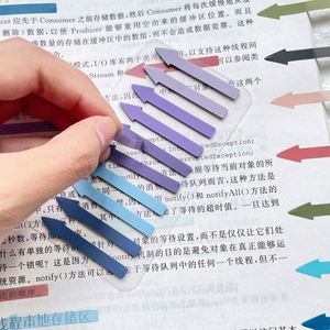 PET Indicator Arrow Label <b>Sticky</b> <b>Note</b> Semi-transparent Colored Highlighted Index Sticker Mark - Product Image 5
