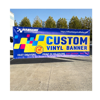 Impression Personnalisée sur Bâche Vinyle Pleine Couleur, Banderole Publicitaire Imprimée avec Œillets