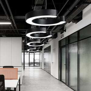 Luce a led esagonale esagonale decorativa per ufficio alta lumen 2700k-6500k Geometria vuota - Product Image 4