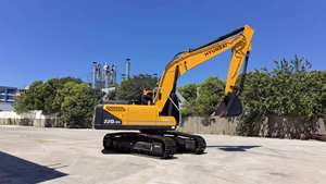 Excavatrice lourde Hyundai 220LC-9S d'occasion de 20 à 22 tonnes sur chenilles avec moteur Daewoo à noyau du fabricant d'origine - Product Image 4