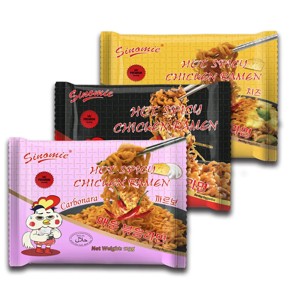 Manufacturer Supply Delicate Package HALAL Carbonara Buldak Ramen Of Korean Noodles