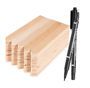Étiquettes personnalisées en bois pour plantes, 100 pièces, pour herbes, fleurs, légumes, plantes décoratives, plantes en pot, marqueurs <span class=keywords><strong>de</strong></span> jardin - Product Image 2