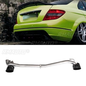 Pour Mercedes Benz W204 2011-2014 Édition Sport, Spoiler de pare-chocs arrière, Lame de pare-chocs, Embout d'échappement, Protection de pare-chocs en acier inoxydable, Accessoires - Product Image 2