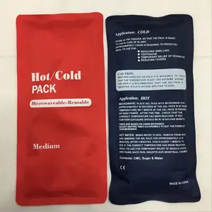 Customized shape Gel Therapy Ice Packs Reusable Nylon Hot And Cold Compress hot cold pack