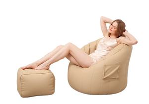 Beanbags alla moda in pelle PU e comodo sedile <span class=keywords><strong>Pouf</strong></span> poltrona poltrona reclinabile Beanbag Chair - Product Image 2