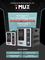 Estabilizador de Voltaje de CA Monofásico Inteligente con Pantalla LED de 1kVA-10kVA para Impresoras Láser y Equipos de Oficina, Venta al Por Mayor