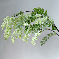 Fleur de Locust en Soie Réaliste Faite à la Main, Branche Florale Artificielle au Toucher Naturel, Décoration de Simulation pour Mariage et Remise de Diplôme