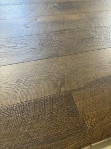 Parquet en bois d'ingénierie <span class=keywords><strong>Chêne</strong></span> européen <span class=keywords><strong>blanc</strong></span> Parquet droit rustique multicouche Marque sciée ronde Plancher en bois brossé - Product Image 4