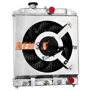 重型 2 排铝制散热器冷却替换件 本田思域 CX DX EK EG EX EX-R <span class=keywords><strong>GX</strong></span> HX 92-00 - Product Image 1