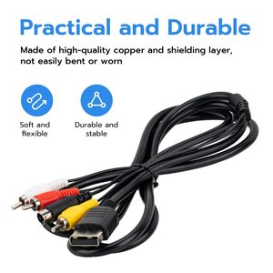 大江1.8M AV电缆OEM定制Dreamcast复合RCA音频视频软线PVC裸铜15厘米兼容高清电视电脑 - Product Image 3