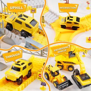EPT 239 pièces 255 pièces 345 pièces Pistes de <span class=keywords><strong>course</strong></span> de construction, voitures de <span class=keywords><strong>course</strong></span> électriques, véhicules ferroviaires, <span class=keywords><strong>jouets</strong></span> à encastrer - Product Image 4