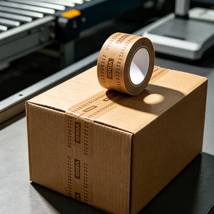 Custom Logo Kraft Paper Security <b>Tape</b> with Tamper Evident VOID Marking - Product Image 1