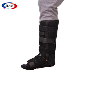 Black tibia and fibula <b>ankle</b> <b>brace</b> for lower leg and foot <b>support</b>. - Product Image 2