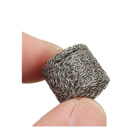 Disque filtrant liquide en acier inoxydable 304, maille tricotée compressée, résistant à la corrosion, durable, efficacité de 99,8 %