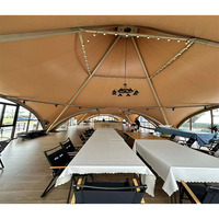 2024 yunshang extérieur luxe verre hôtel Glamping Safari tente avec salle de bain pour Eco Resort Tented Lodge