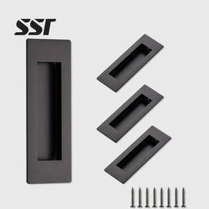 Tirador Cuadrado Oculto para Muebles de Cocina y Baño, Estilo Europeo, Material de Aluminio, Fácil Instalación - Product Image 1