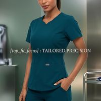 Tenues médicales lavables en machine, faciles d'entretien, pour médecins occupés – Ensemble de blouses professionnelles haute performance à séchage rapide et extensibles dans les 4 sens – Nouveauté