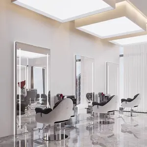 Yicheng Beauty 2024ゴールドサプライヤーのための多機能理髪店ミラーステーションサロンビューティーサロン機器スタイルテーブル