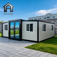 Maisons conteneurs de luxe préfabriquées 40 pieds 20 pieds, habitables, mobiles, personnalisables, portables et extensibles