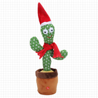 Jouets en peluche en Stock, jouets en peluche de danse électronique, secousse Cactus