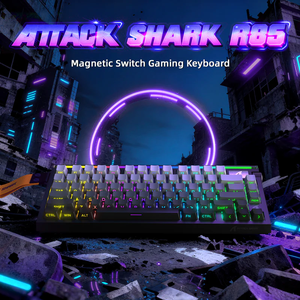 Attack Shark R85 HE Tastiera a Effetto Hall 75% 8000Hz Rapid Trigger 0.005mm 256K Scan Snap Tap DKS Schiuma a 5 Strati RGB Manopola Volume - Product Image 2