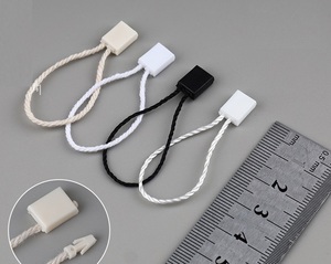 Lanke <span class=keywords><strong>Hang</strong></span> Tag <span class=keywords><strong>String</strong></span> encerado Elástico Lock <span class=keywords><strong>Loop</strong></span> Pin DE SEGURIDAD Laser Cut Edge Satin Venta caliente Swing Tag - Product Image 3