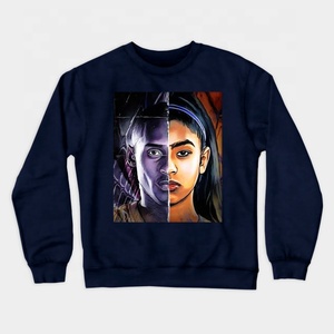 2025 hommes de haute qualité sweats surdimensionnés goutte épaule blanc col rond épais poids lourd hiver sweat - Product Image 1