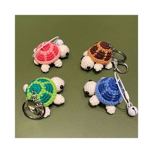 2025 Crochet Tortoise Charm Keychain Handmade Mini Cute Turtle Wool Knitted Woven Ocean Animal Doll Pendant Accessories <b>Gift</b> - Product Image 1