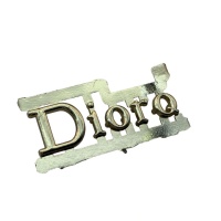 Plaque de marque en alliage de zinc avec étiquette à lettres - Accessoire logo métallique pour sacs, sacs à main et chaussures