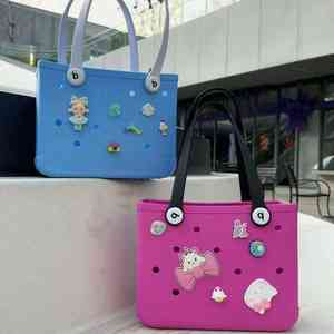 Petit Mini Sac Fourre-tout en Silicone pour Femmes, Sac de Plage Lavable en Gelée, Sac à Main Étanche Portable, Sac Bogg Eva en Promotion - Product Image 5