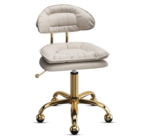 Silla de peluquero de cuero ajustable, ruedas giratorias para suelo, muebles de salón con Base cromada para sala de estar, peluquerías, salones de belleza - Product Image 6
