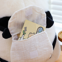 Nouvelle Arrivée Peluche Panda Kawaii Huahua Qizai, Jouet en Peluche Adorable, Compagnon Réconfortant, Cadeau, Décoration de Chambre