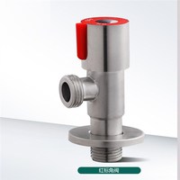 Vanne triangulaire en acier inoxydable 304 chaude et froide une entrée et quatre sorties vanne triangulaire de distribution d'eau