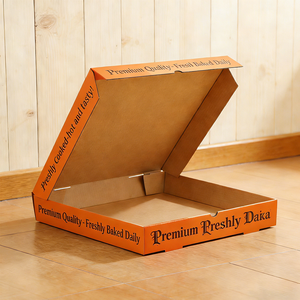 Scatola per Pizza in Carta Kraft con Stampa Logo Personalizzata - 12 Pollici per Consegna, Produzione Cinese all'Ingrosso - Product Image 4