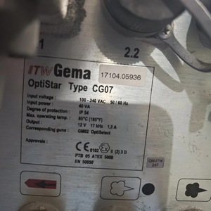Contrôleur de pulvérisation électrostatique Gema OptiStar, équipement d'automatisation industrielle - Product Image 4