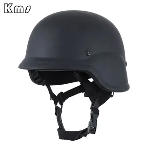 KMS Wholesale Professional Safety Protective High Strength Lightweight Tactical Helmet Black Aramid Combat Helmet