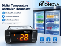 Contrôleur de température numérique Frionova, relais 30A, Modbus TTL, réfrigérateur commercial, présentoir de boissons, thermostat 110V 220V
